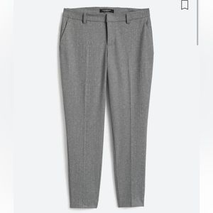 Straight legged trousers